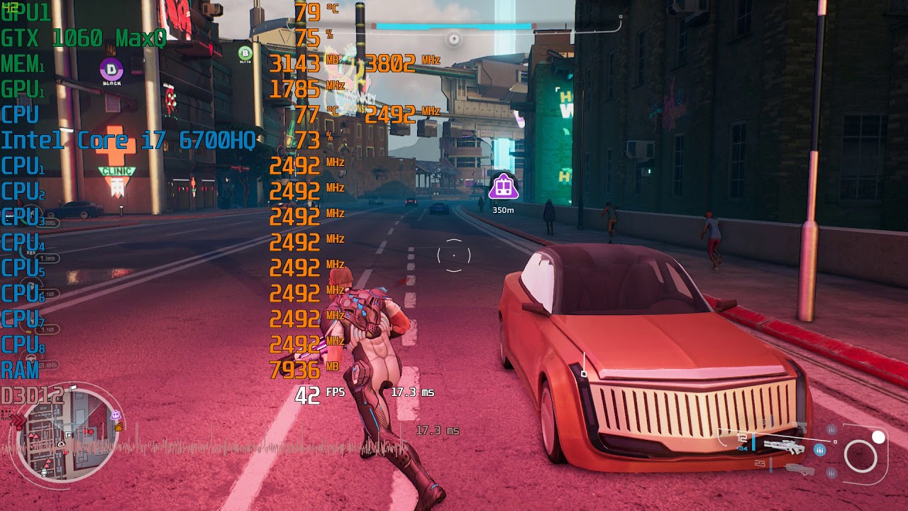 Crackdown 3 |TEST: GTX1060 Maxq, I7 6700hq, SSD 256, 16gb Ddr4 | MSI GS 73VR 6RF