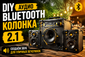 Самодельная Bluetooth-колонка 2.1 для отдыха на природе