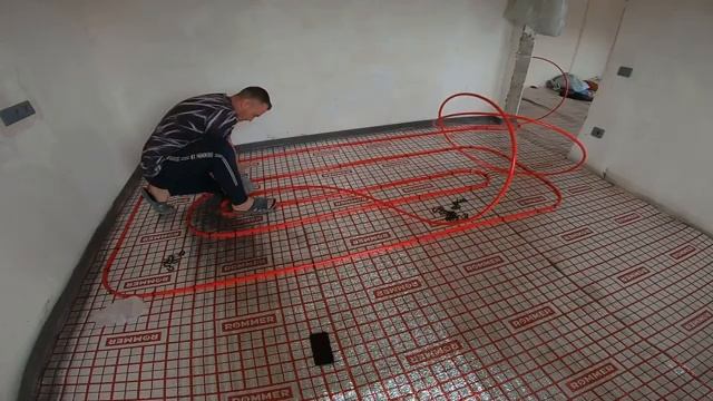 Простой способ укладки трубы теплого пола