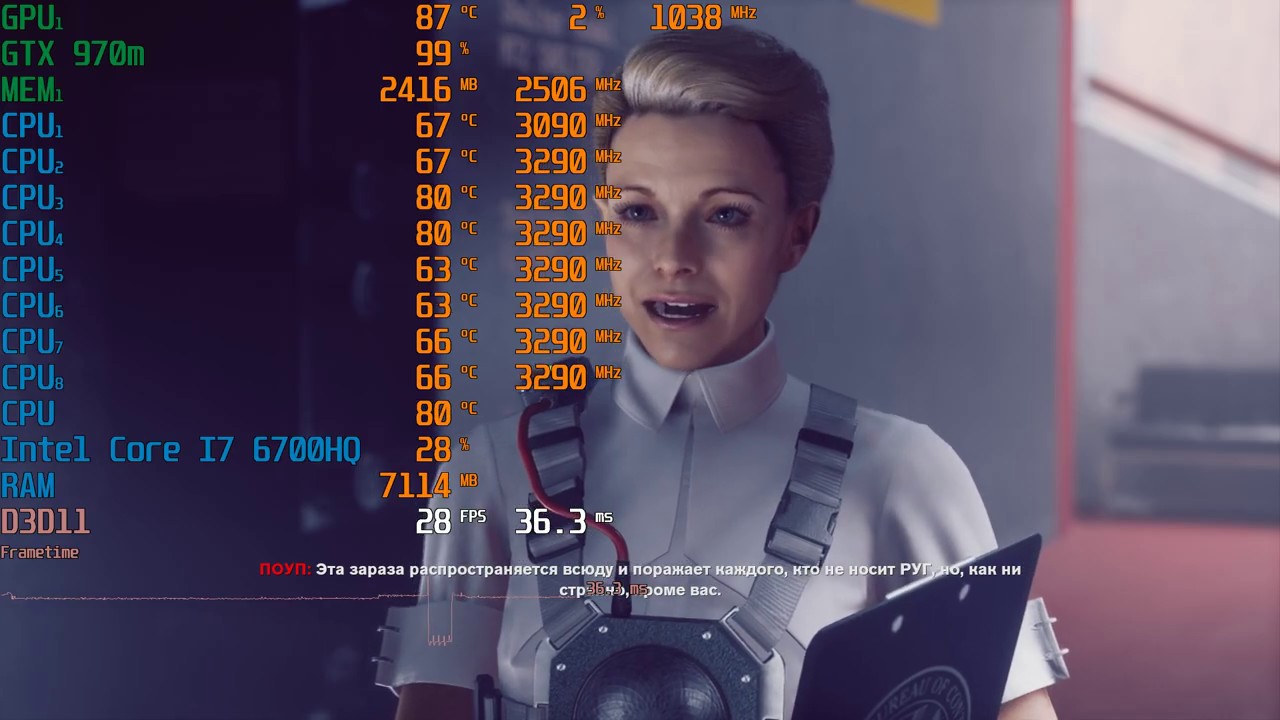Control |TEST: GTX 970m, i7 6700hq, SSD 256, 16gb ddr4 | MSI GS60 6QE Ghost Pro