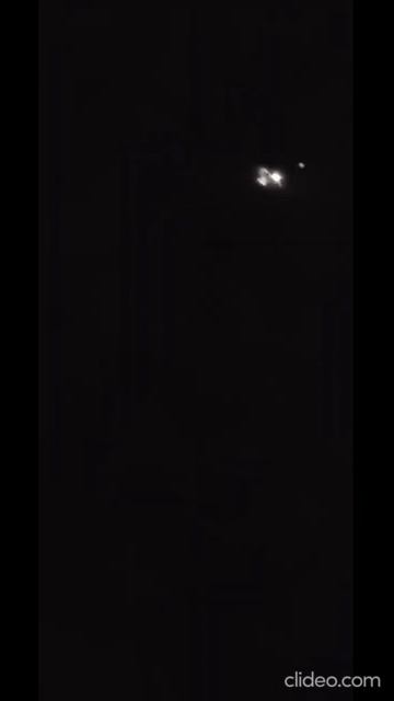  НЛО в ночном небе снято наблюдателем через телескоп 15.12.2024 Тольятти