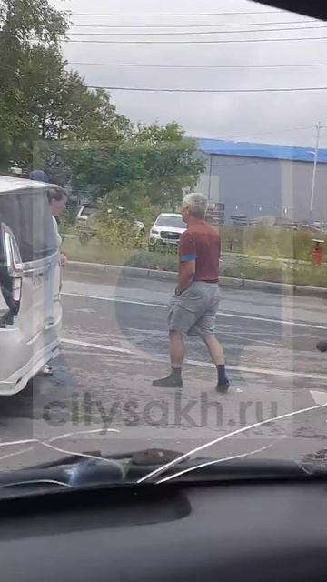Авария в Южно-Сахалинске