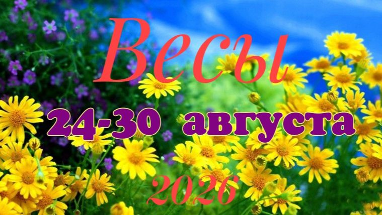 Весы♎Таро- прогноз на неделю с 24 по 30 августа 🕊