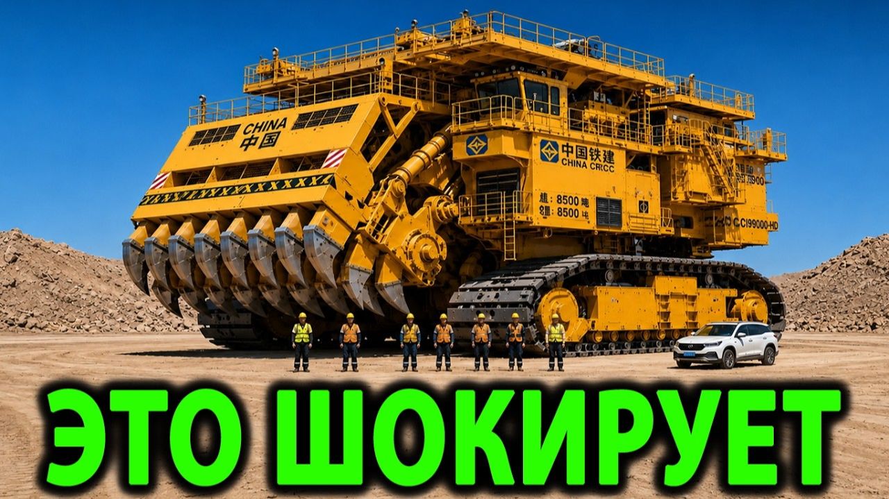 Новая китайская строительная машина шокирует всех