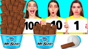 100 Слоев Еды Челлендж # Смешные Кулинарные Войны от Fun Challenge