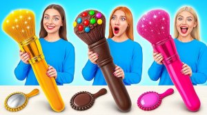 Мармеладная еда vs Настоящая еда vs Шоколадная еда Челлендж _ Смешные Челленджи