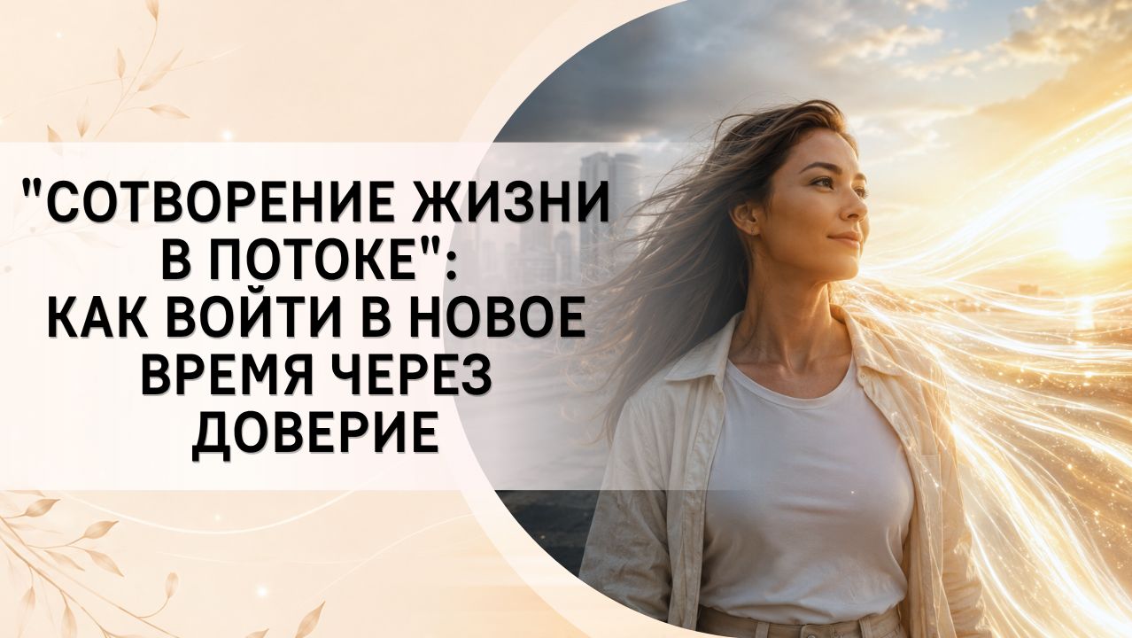 Видео: "Сотворение жизни в потоке": как войти в Новое время через доверие