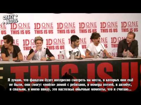 One Direction This Is Us Press Conference In Full [RusSub]
