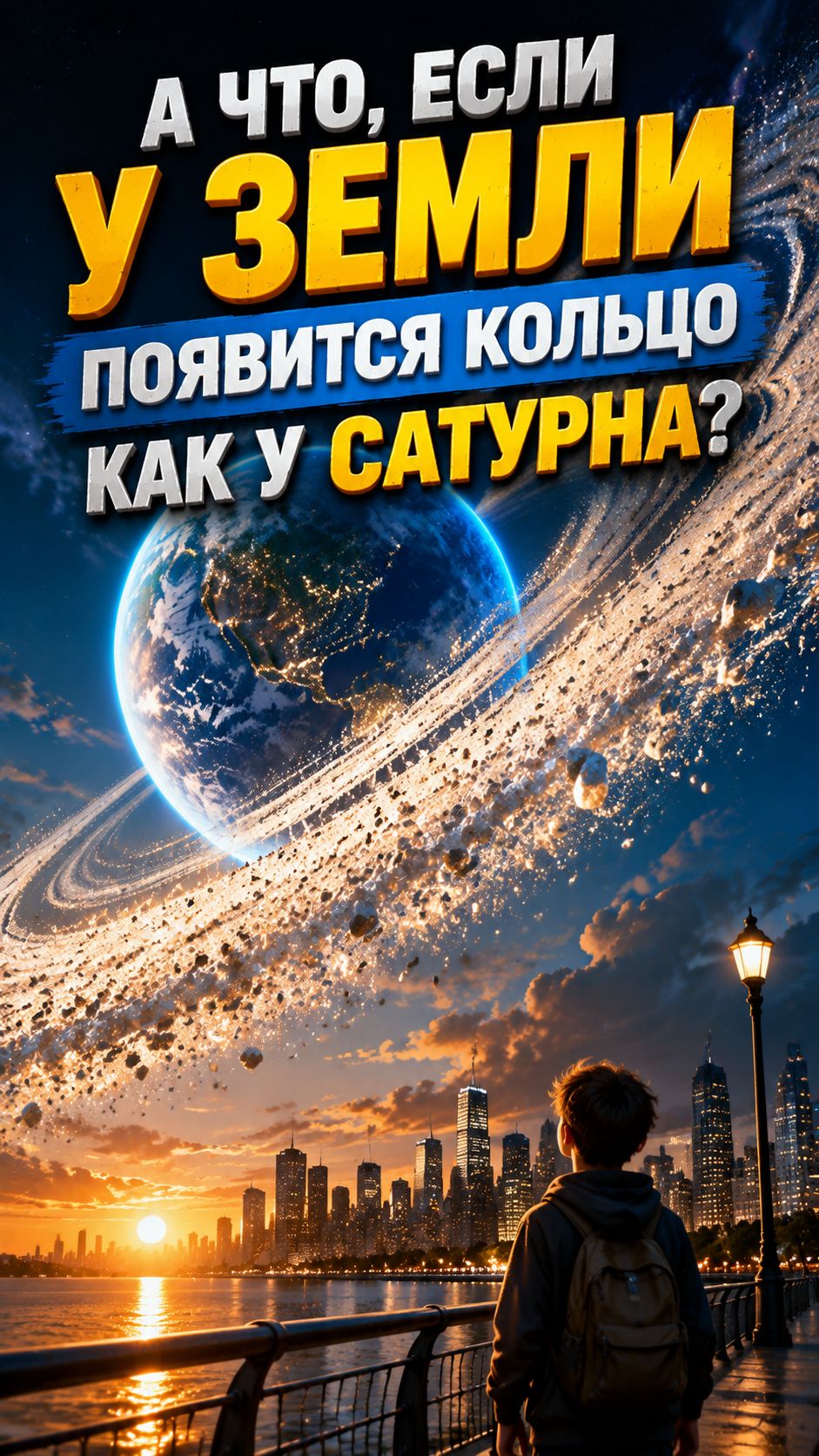 А ЧТО, ЕСЛИ У ЗЕМЛИ ПОЯВИТСЯ КОЛЬЦО КАК У САТУРНА? 😱🪐
