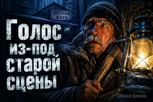 Хриплый голос под сценой заброшенного лесного клуба