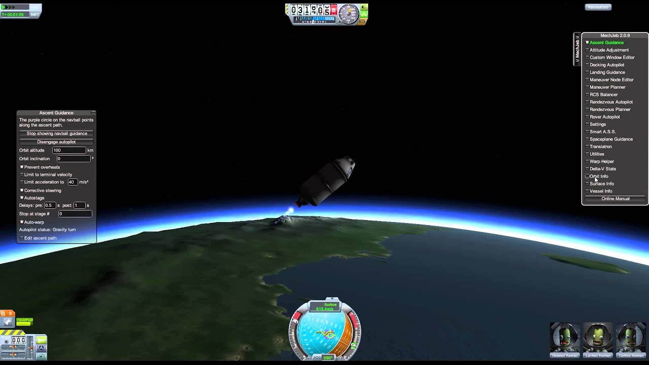 KSP взлёт