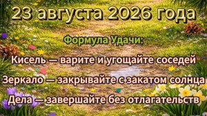 Народные приметы на 23 августа 2026 года
