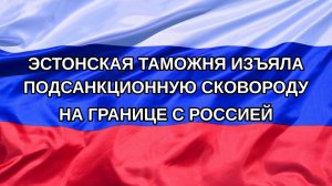|Н. РФ| Эстонская таможня изъяла подсанкционную сковороду на границе с Россией