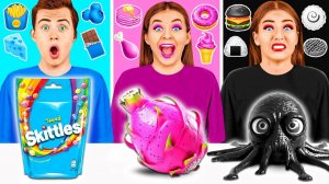 24 Часа Едим Еду Одного Цвета Челлендж # Эпичная Битва с Едой от Fun Challenge