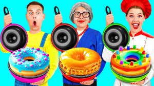 Кулинарный Челлендж# Я против Бабушки # Потрясающие Рецепты с Едой от Fun Challenge