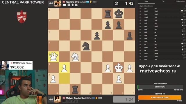 ТИТУЛЬНЫЙ ВТОРНИК! ХИКАРУ ПЕРЕИГРАН! $10000 ПРИЗОВ!! 18.08.2026 Контроль 5+0. TT