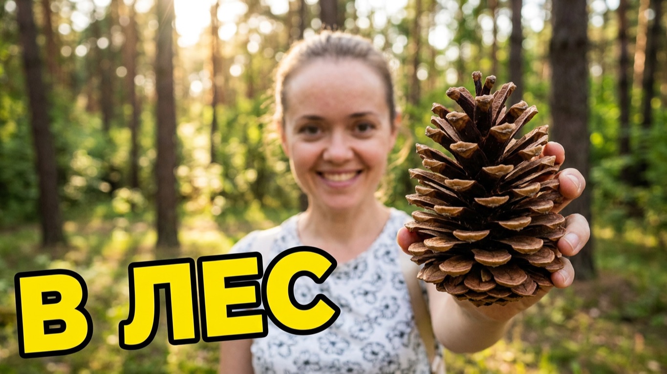 В лес за шишками. Закрываем сезон бассейна