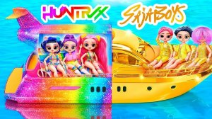 DIY в Радужном и Золотом стиле! K-Pop Охотницы на Демонов на корабле!