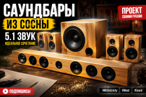 Проект изготовления саундбаров из сосны — идеальное сочетание для системы 5.1