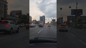 Едем от карьера Борок до Речного вокзала,улица Большевистская