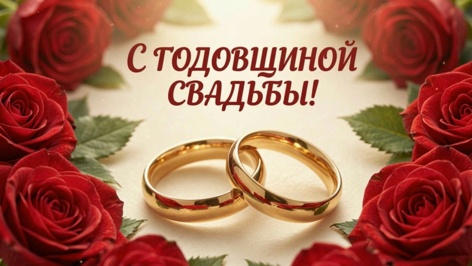 С ГОДОВЩИНОЙ СВАДЬБЫ! 💍 Красивая песня-поздравление | Музыкальная открытка супругам