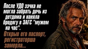 После УДО зэчка не могла забрать дочь из детдома и наняла бродягу в ЗАГС “мужем на час”. Открыв его!