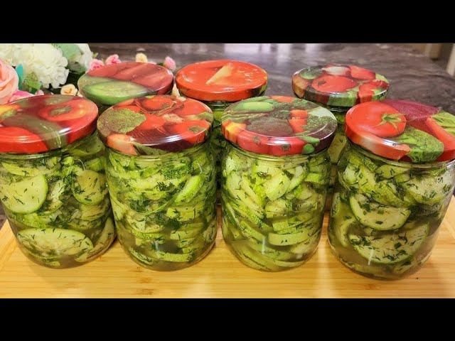 Кабачки Я не покупаю! Свежие кабачки зимой! Этот салат на зиму станет вашим любимым! Невероятно