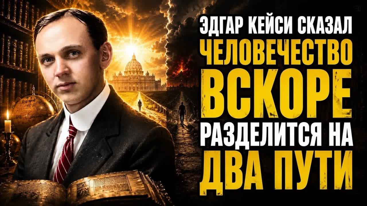 ⚡ЭДГАР КЕЙСИ ПРЕДСКАЗАЛ, ЧТО ЧЕЛОВЕЧЕСТВО СКОРО РАЗДЕЛИТСЯ НА ДВА ПУТИ _ Архивы Эдгара Кейси