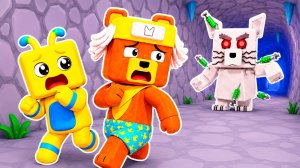 САМЫЙ СТРАШНЫЙ ТУННЕЛЬ ГИГАНТСКОГО БОССА в СУПЕР МИШКА! Super Bear Adventure