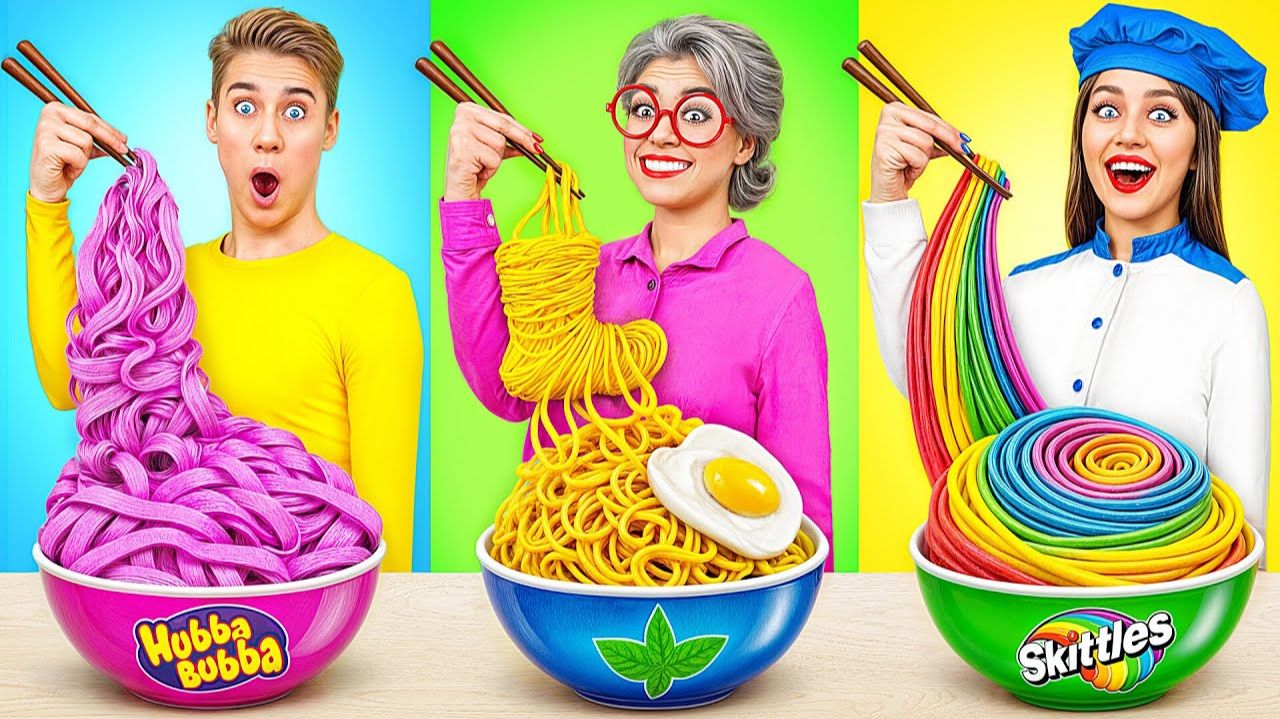 Кулинарный Челлендж_ Я против Бабушки _ Смешные Рецепты с Едой-1