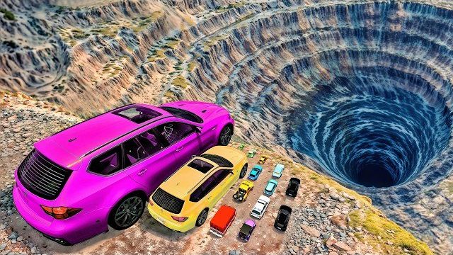 🔥 Большие и маленькие машины против Leap OF DEATH. Экстремальные аварии и разрушения🔥