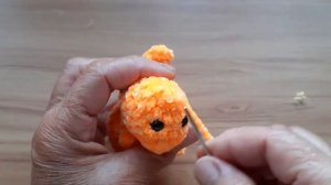 Белочка игрушка крючком ч.2.Голова.