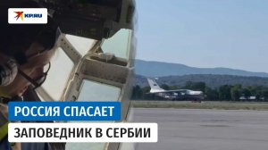 Россия пришла на помощь Сербии с тушением пожара в заповеднике