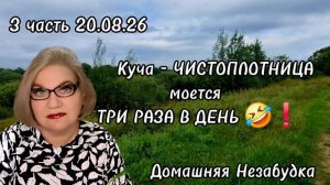 3 часть. Куча - чистоплотница моется ТРИ РАЗА в день🤣❗️