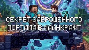 Секрет заброшенного портала в майнкрафт