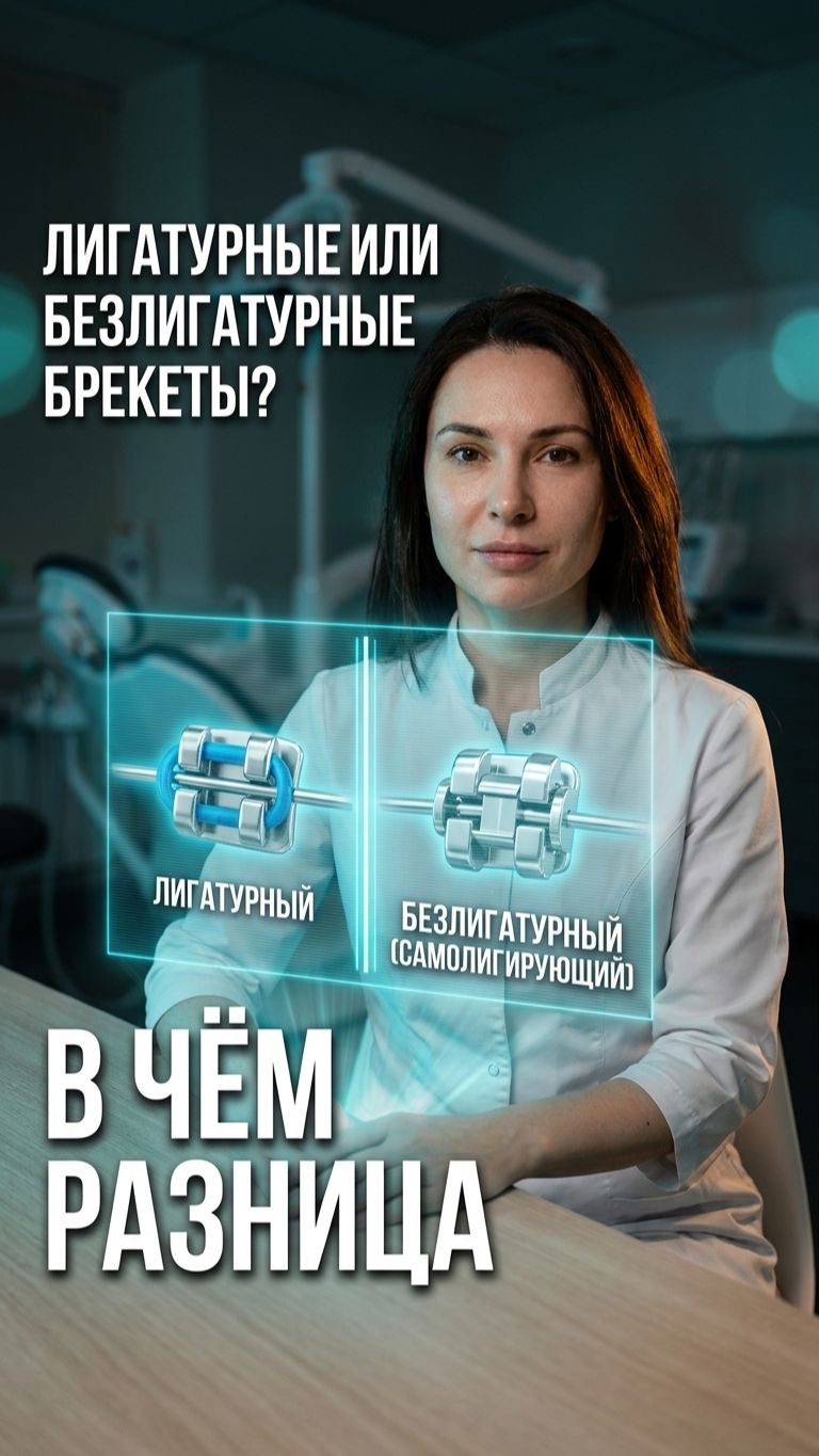 Лигатурные Vs безлигатурные брекеты 🦷 в чём разница на самом деле