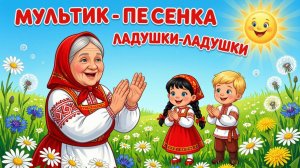 🌈ЛАДУШКИ-ЛАДУШКИ - МУЛЬТИК-ПЕСЕНКА!🎶Развивающая потешка для малышей