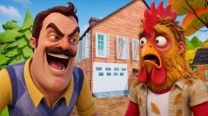 ПРИВЕТ СОСЕД СДЕЛАЛ МЕНЯ ПЕТУХОМ!ИГРА HELLO NEIGHBOR МОД Welcome To Neighborhood