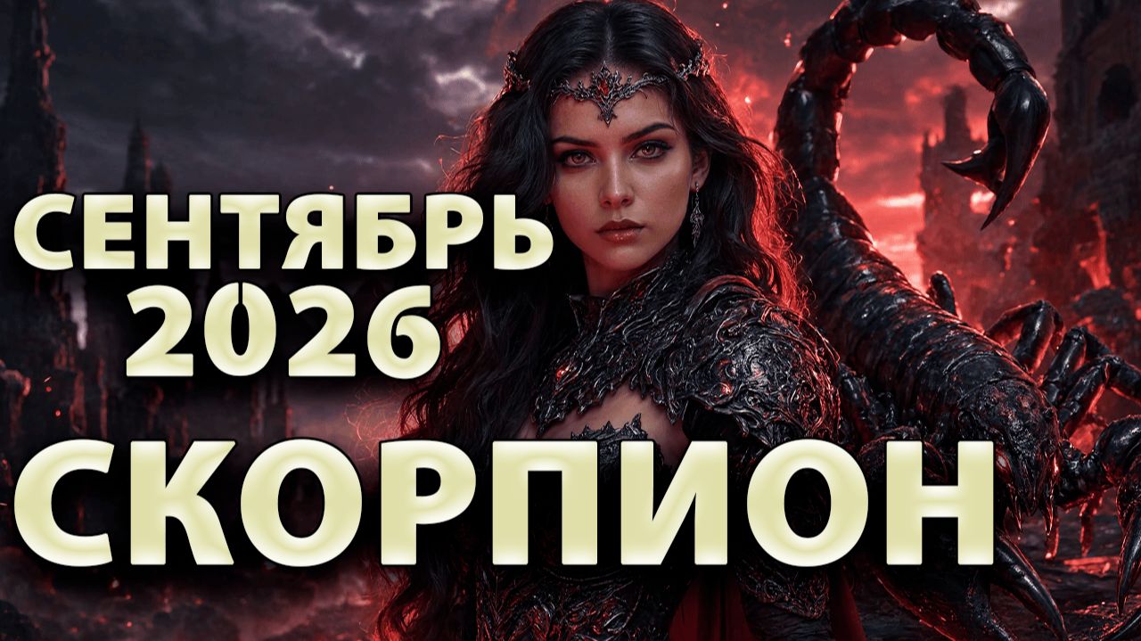 СКОРПИОН - ГОРОСКОП на СЕНТЯБРЬ 2026