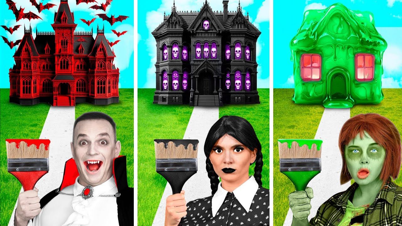 Домики Одного Цвета Челлендж # Смешные Челленджи от Fun Challenge