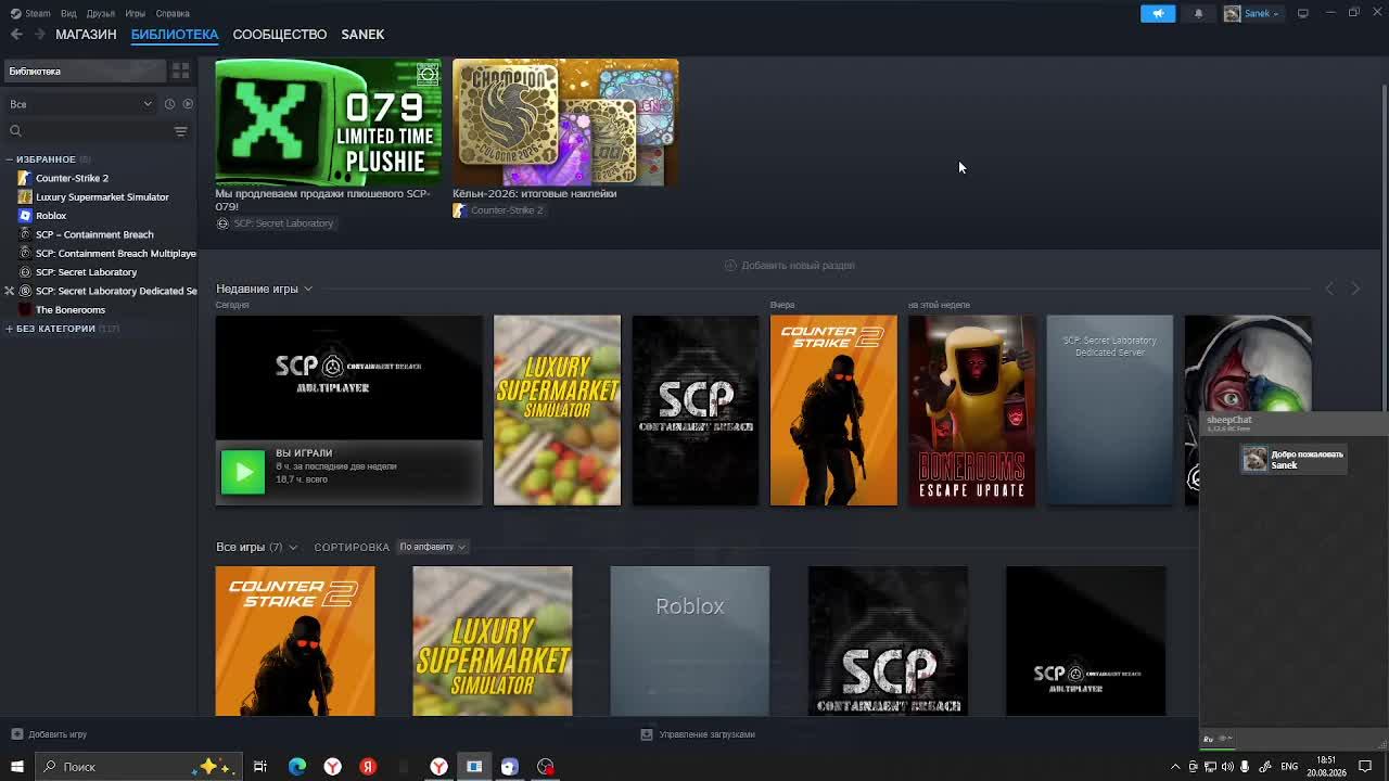 Играю по запросам зрителей в игры из моей библиотеки Steam
