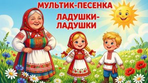 🌈МУЛЬТИК-ПЕСЕНКА - ЛАДУШКИ-ЛАДУШКИ!🎶Развивающая потешка для малышей
