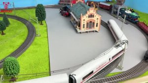 Скоростной поезд ICE и региональный поезд Regi 🚄 Игрушечное видео детям