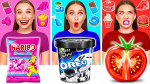 24 Часа Едим Еду Одного Цвета Челлендж # Битвы с едой от Fun Challenge