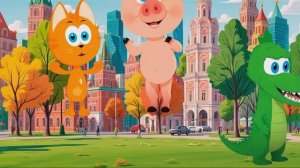Котёнок Кордэ и друзья - Борис проглотил пузырь и стал воздушным шаром - Смешные мультики для детей