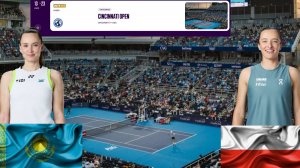 21/8/26 ⏰02:00 (2) 🇰🇿Елена Рыбакина - (7) 🇵🇱Ига Швентек/🏆WTA1000 🇺🇸Цинциннати. 1/4 финала