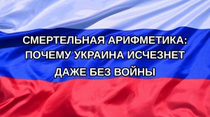 |Н. РФ| Смертельная арифметика: почему Украина исчезнет даже без войны