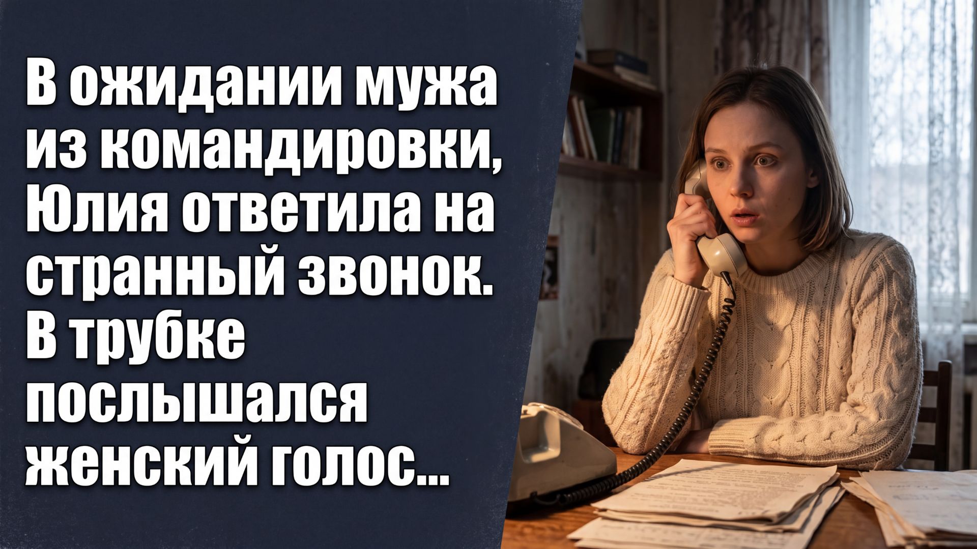 Ожидая мужа из командировки, Юлия ответила на странный звонок. В трубке послышался женский голос