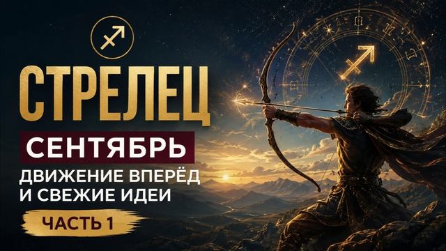 ♐ Стрелец, сентябрь_ движение вперёд и свежие идеи