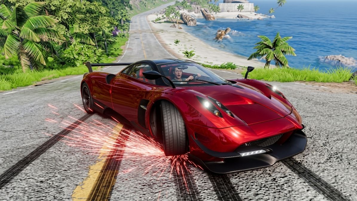 Аварии с потерей управления – (BeamNG/Drive)
